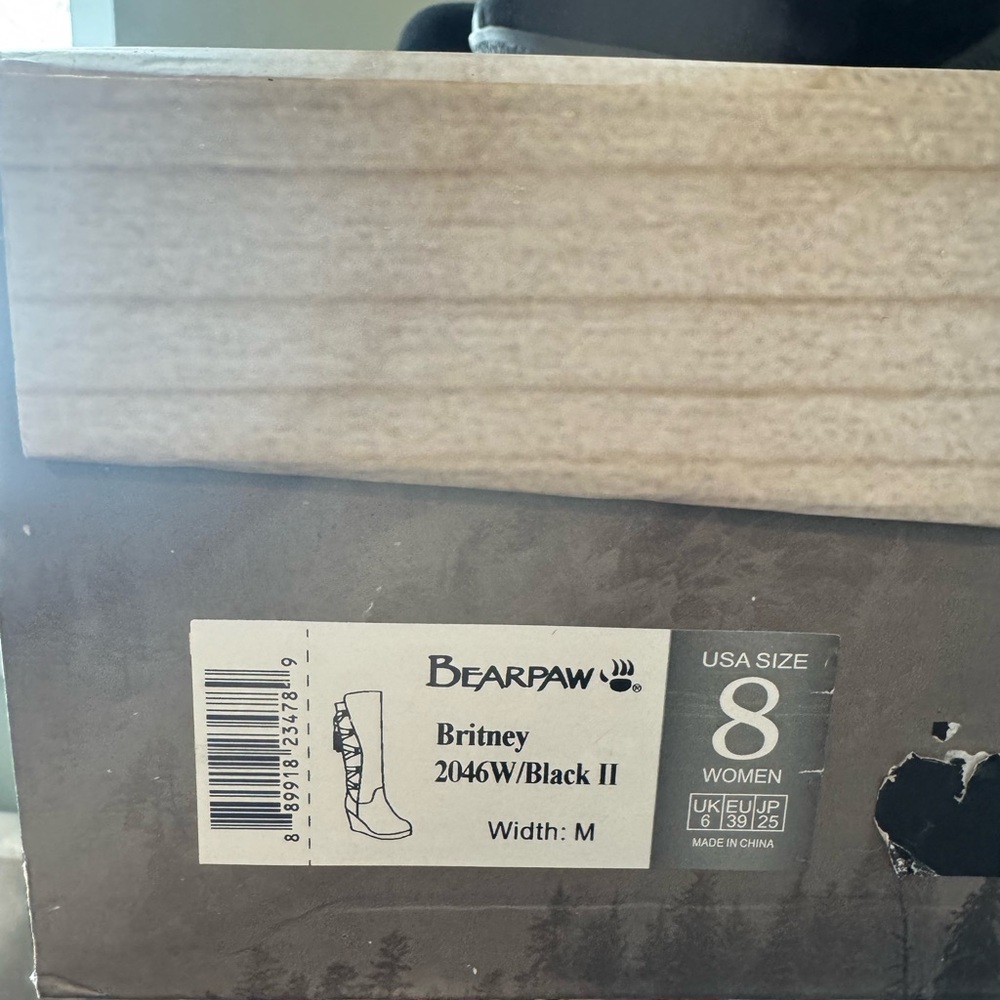 BearPaw Women's Elegant Black Suede Lace-Up Boots - Picture 7 of 8